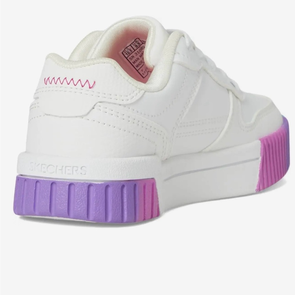 Girl's Shoes SKECHERS KIDS White Multi Jade 310890L (Little/Big Kid) New in Box - Picture 4 of 6